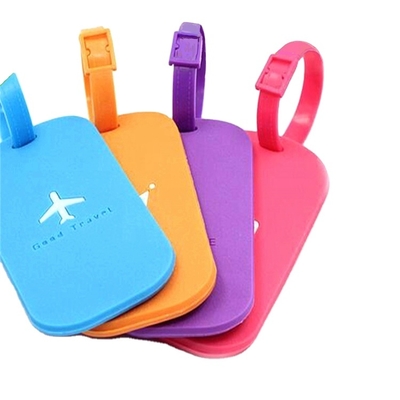 Promotion Item Bag Hang Tag Rubber Luggage Tags PVC Plaid