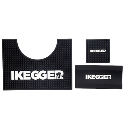 15+ Years Factory Free Sample Custom Wholesale Non-slip Anti-spill Non-toxic Pvc Soft Rubber Silicone Drip bar Mat with logo