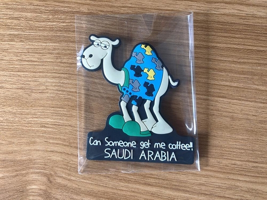 Saudi Arabia Fridge Soft Magnet/tourist PVC Camel Souvenir/ Rubber with Magnet Promotional and Gifts Any Shape Customized Medium
