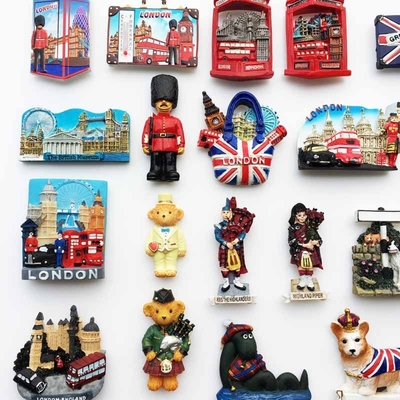 10+  Yearscustom Made UK Tourism Souvenirs Customised Refrigerator 3d Resin Cute  Promotional Gift Products Magnet  Fridge