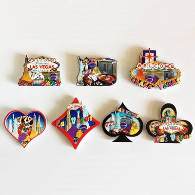 10+  Years Promotional Gift Products Custom Made Las Vegas Tourism Souvenirs 3d Cute Fridge Magnet Customised Refrigerator