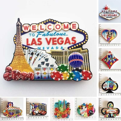 10+  Years Promotional Gift Products Custom Made Las Vegas Tourism Souvenirs 3d Cute Fridge Magnet Customised Refrigerator