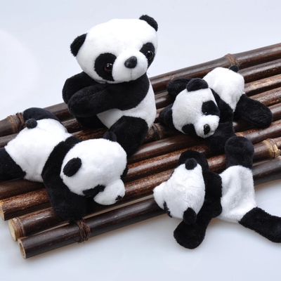 Kitchen Accessories Home Decor Souvenir  Cartoon Cute Soft Plush 3d Panda Fridge Strong Magnet Refrigerator Sticker Custom