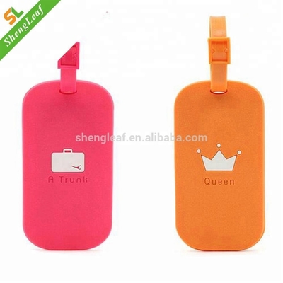 Promotion Item Bag Hang Tag Rubber Luggage Tags PVC Plaid