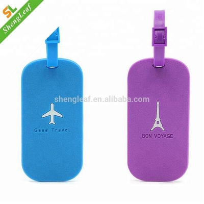Promotion Item Bag Hang Tag Rubber Luggage Tags PVC Plaid