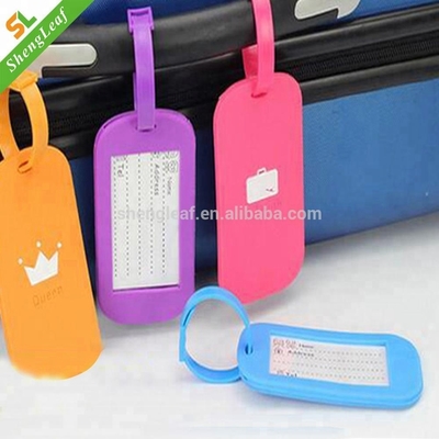 Promotion Item Bag Hang Tag Rubber Luggage Tags PVC Plaid