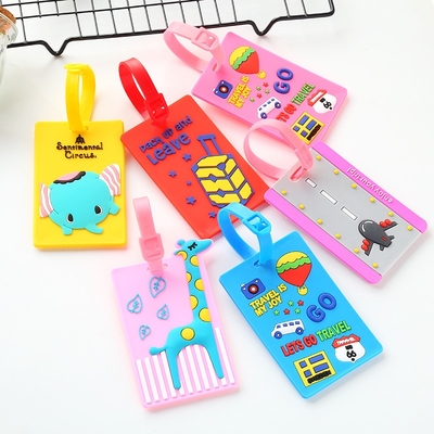 Name Id Card Waterproof Personalized  Custom Plain Silicone Luggage Tags