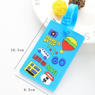 Name Id Card Waterproof Personalized  Custom Plain Silicone Luggage Tags