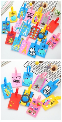 Name Id Card Waterproof Personalized  Custom Plain Silicone Luggage Tags