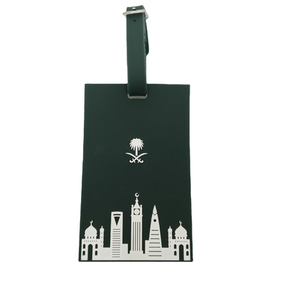 Wholesale Promotional Gift Product Name Id Card  Bulk Custom logo Saudi National Day Pvc Silicone Rubber Travel Luggage Tag