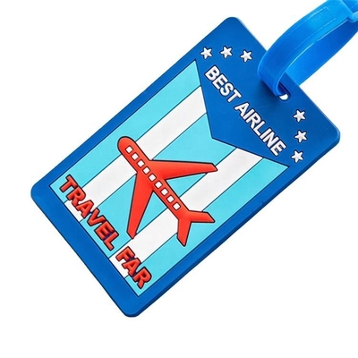 Bulk Custom Personalised Travel Plastic Waterproof Cartoon Silicon Rubber Pvc Wholesale Designer Customized Silicone Luggage Tag