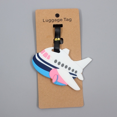 Air Plane logo 2D/3D Soft PVC Bag Pvc Silicone Rubber Custom logo Travel Luggage Tag for Promotional Gifts with Factory Price
