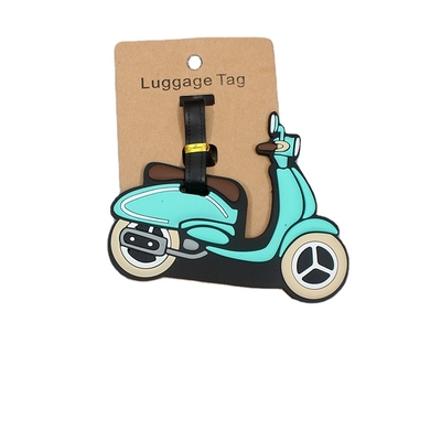 Free Sample Customized Size and Plastic Material Plastic Soft Rubber Pvc Sublimation Customized Luggage  Bag Tag