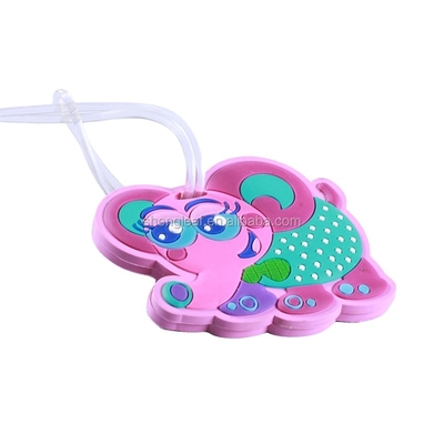 Free Sample Customized Size and Plastic Material Plastic Soft Rubber Pvc Sublimation Customized Luggage  Bag Tag