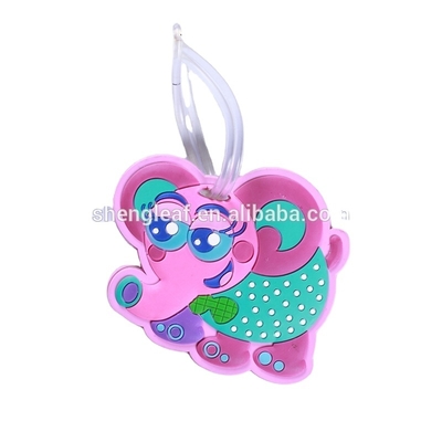 Free Sample Customized Size and Plastic Material Plastic Soft Rubber Pvc Sublimation Customized Luggage  Bag Tag