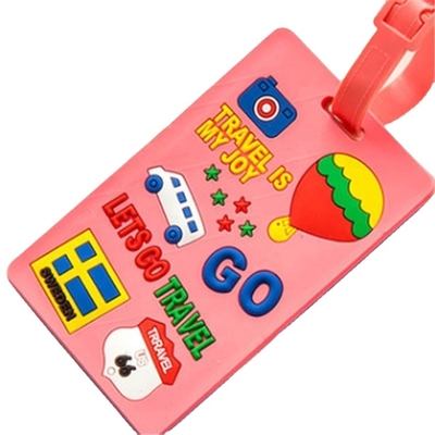 Hot Sale Wholesale Personalized  Soft Pvc Designer clear Plastic Travel Bag Tags Luggage