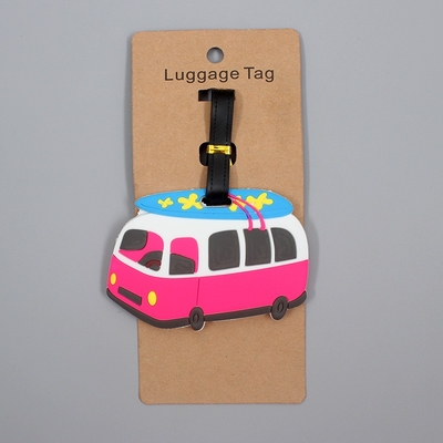 Hot Sale Wholesale Personalized  Soft Pvc Designer clear Plastic Travel Bag Tags Luggage