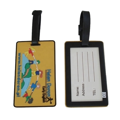 Wholesale clear Travel Bag Cheapest 3D Pvc Customized Soft  Pvc Designer Luggage Name Tags