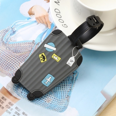 Oem Wholesale Soft Pvc Rubber Custom Package Travel Clear Luggage Tag Pvc for Children School Bag Tortoise