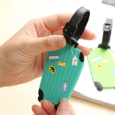 Oem Wholesale Soft Pvc Rubber Custom Package Travel Clear Luggage Tag Pvc for Children School Bag Tortoise