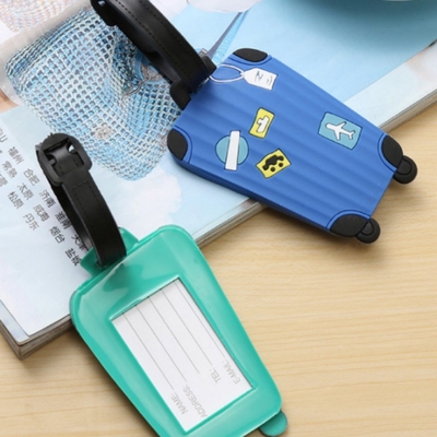 Oem Wholesale Soft Pvc Rubber Custom Package Travel Clear Luggage Tag Pvc for Children School Bag Tortoise