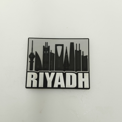 Clothing Wholesale Embossed 3d Free Sample Velcroes Soft Pvc Rubber Saudi National Day Custom Handmade Textile Label Patch