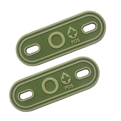 A + B + AB + O + Front Badge Package Decorative Clothing Zipper Blood Type  Custom PVC Blood Type Label  Patch