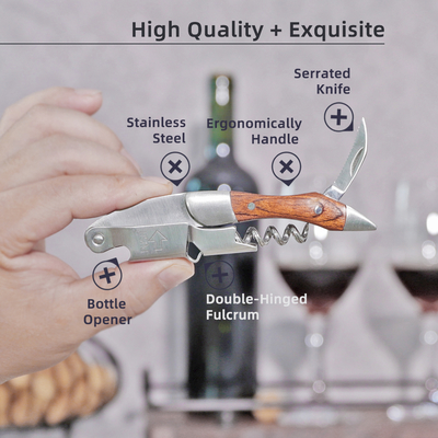 Wholesale Foil Cutter Gift for Wine Lovers Wine Cork Opener Professional Waiters Corkscrew Bottle Opener