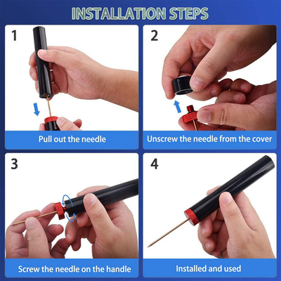 Air Pump Opening Tool Stainless Steel Pin Cork Remove Air Pressure Wine Corkscrew Electric Wine Bottle Opener Set