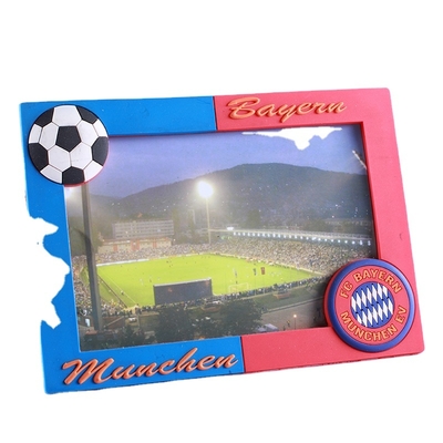 Wholesale Hot Sale Custom 3d logo Rubber Pvc Sports Soccer Club Soft Pvc Photo Frame