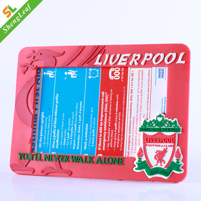 Wholesale Hot Sale Custom 3d logo Rubber Pvc Sports Soccer Club Soft Pvc Photo Frame