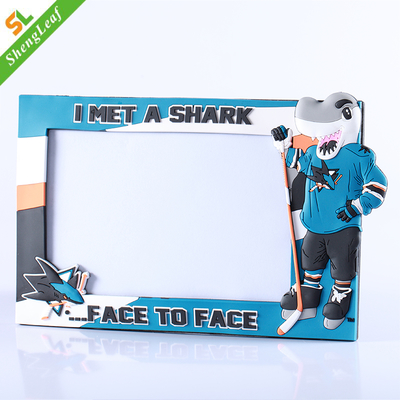 Wholesale Hot Sale Custom 3d logo Rubber Pvc Sports Soccer Club Soft Pvc Photo Frame