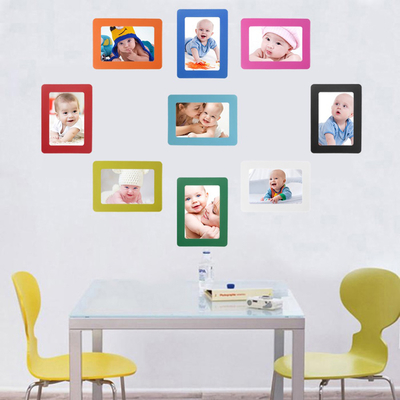 Mobile Home Decoration Creative Living Room PVC Colorful Magnetic Picture Frame Magnets Photoframe