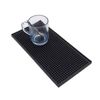 Free Sample Custom Coffee Beer Whiskey PVC Barmat Silicone Rubber Bar Rail Runner Mat Rubber for Bar With Logos