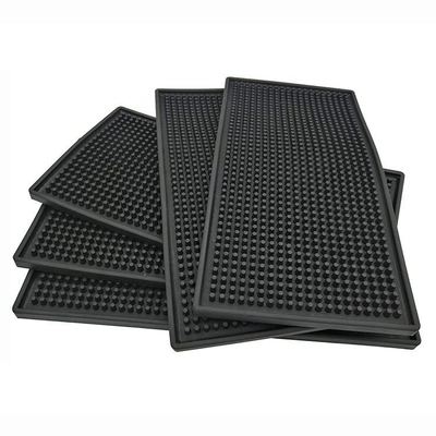 Free Sample Custom Coffee Beer Whiskey PVC Barmat Silicone Rubber Bar Rail Runner Mat Rubber for Bar With Logos