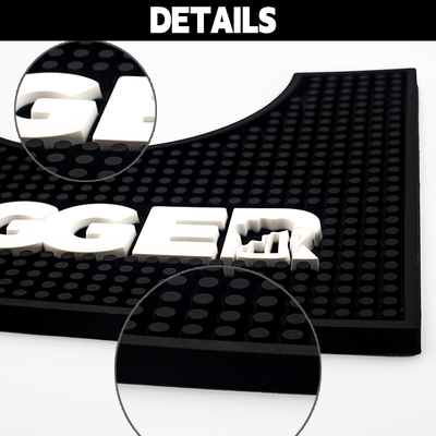 15+ Years Factory Free Sample Custom Wholesale Non-slip Anti-spill Non-toxic Pvc Soft Rubber Silicone Drip bar Mat with logo