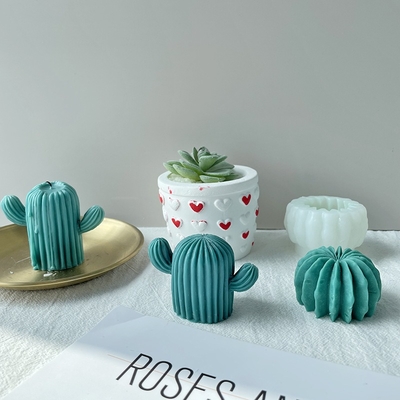 Custom Pillar Luxury Large 3D Resin Silicone Silicone Soap Wax Jar Birthday Candle Mold New for  3D Birthday Candles Cake Making