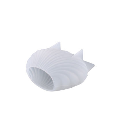Custom Luxury Silicone Silicon DIY 3D Shell Gifts Cake Soap Resin Epoxy Pillar Candle Wax Jar Mould Mold for Candle Making