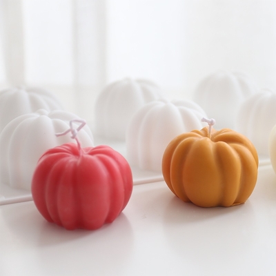 Custom Luxury Silicone Silicon Body Birthday Resin Silicone 3d Fruit Pumpkin Wax Jar Making Candle Mold New for Candles Making