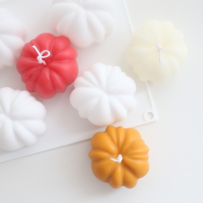Custom Luxury Silicone Silicon Body Birthday Resin Silicone 3d Fruit Pumpkin Wax Jar Making Candle Mold New for Candles Making